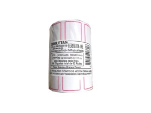 ETIQUETA DE PRECO 13 M. Nº 6 TAM. GD.C/2
